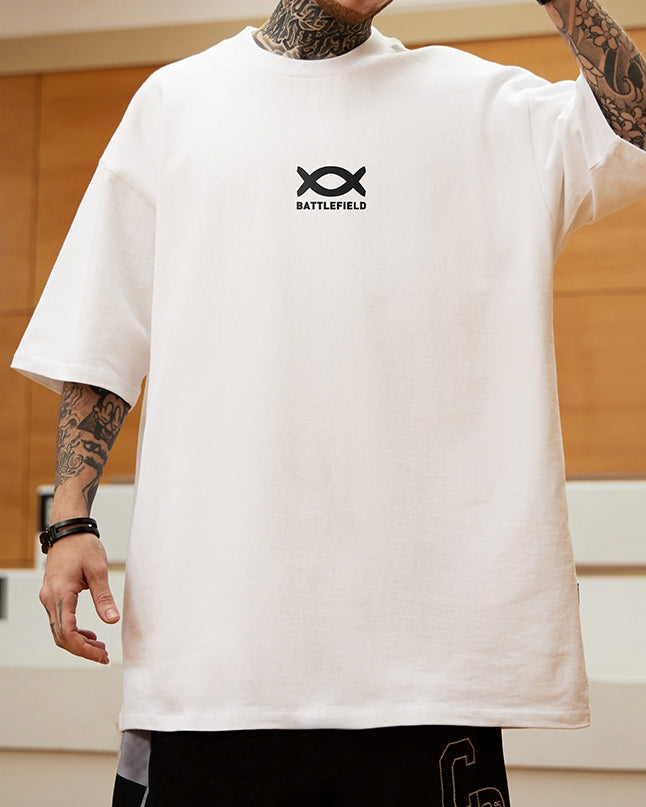 バトルフィールドグラフィック半袖Tシャツ U2169