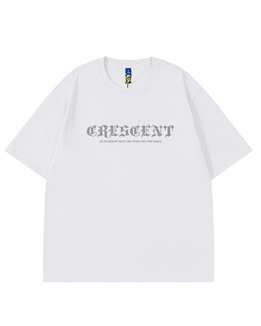 クレセントムーングラフィック半袖Tシャツ U2130