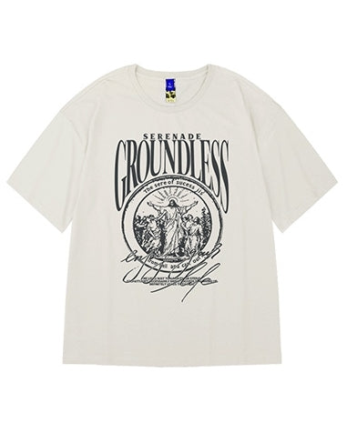 クラシックメッセージグラフィック半袖Tシャツ U2288