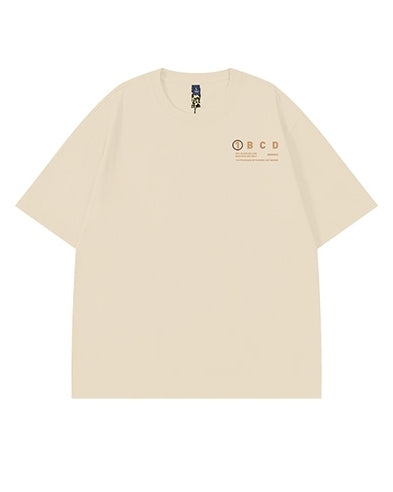 ナンバーアンドレターズデザイン半袖Tシャツ U2133