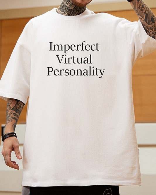 レターフロントプリント半袖Tシャツ U2113