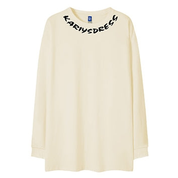 ネックラインデザイン長袖Tシャツ U2289