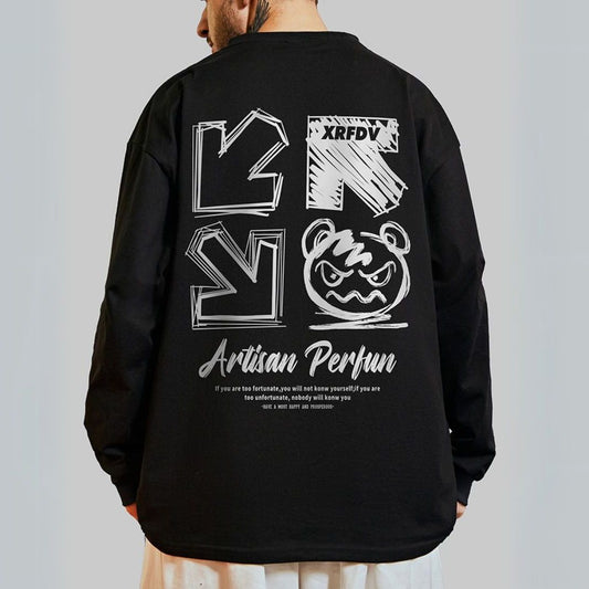 アロープリント長袖Tシャツ U2268