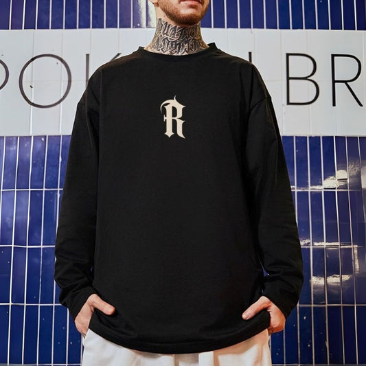 Rポイントデザイン長袖Tシャツ U2280