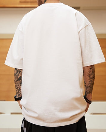 アートシルエットプリント半袖Tシャツ U2182