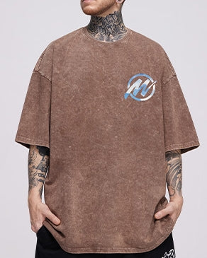 ピースグラフィックデザイン半袖Tシャツ U2245