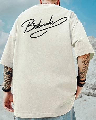 アーティスティックラインロゴ半袖Tシャツ U2154