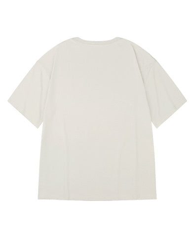 スタイリッシュミニグラフィック半袖Tシャツ U2159