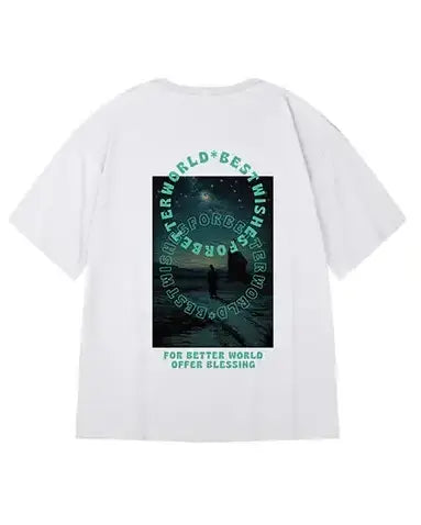 ビジュアルワードコンセプト半袖Tシャツ U2259