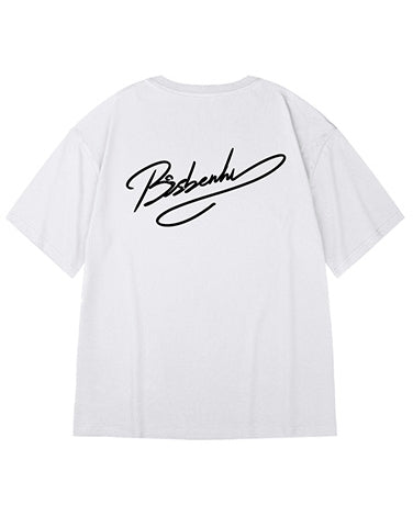 アーティスティックラインロゴ半袖Tシャツ U2154
