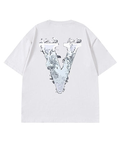 フォグレターグラフィックアート半袖Tシャツ U2191