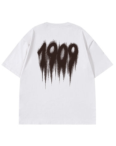 ドリッピングナンバーグラフィック半袖Tシャツ U2304