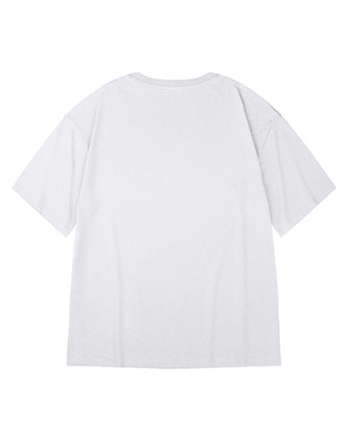 ミニマルエフェクトプリント半袖Tシャツ U2184
