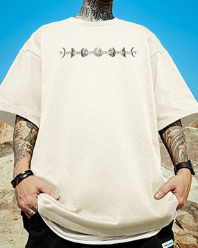 ムーンサイクルデザイン半袖Tシャツ U2124