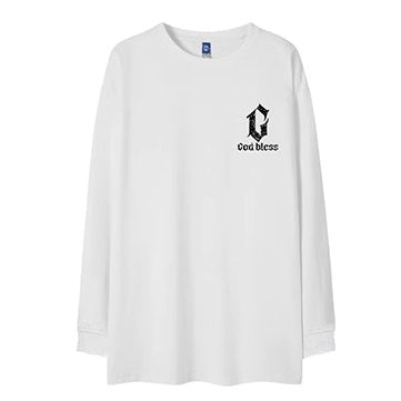 ストリートバックプリント長袖Tシャツ U2281