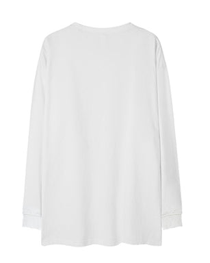 スタイリッシュロゴポイント長袖Tシャツ U2369