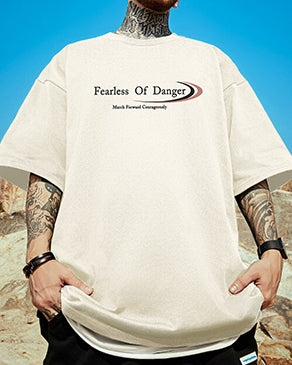 コートスタイルモチーフプリント半袖Tシャツ U2152