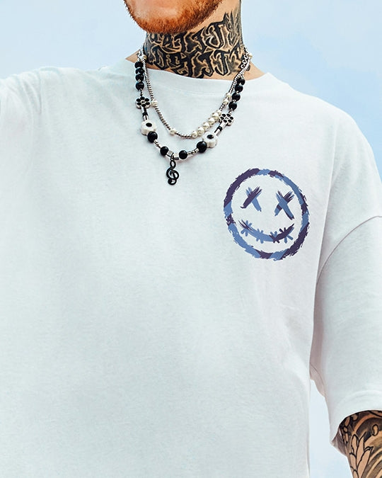スペーストリップビジュアルTシャツ U2310