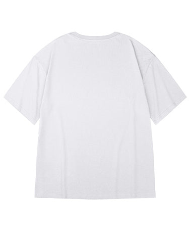 ネックロゴアーチデザイン半袖Tシャツ U2160