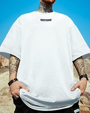 タイポグラフィロゴ半袖Tシャツ U2203