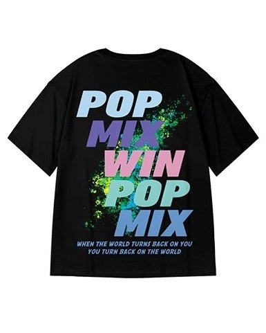 カラースプラッシュタイポ半袖Tシャツ U2240