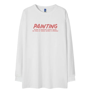 ペインティング長袖Tシャツ U2271