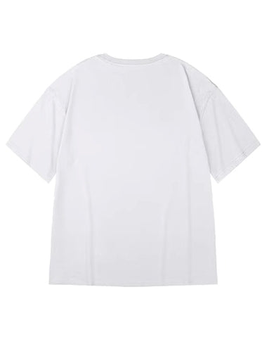 ジオメトリックロゴワンポイント半袖Tシャツ U2140