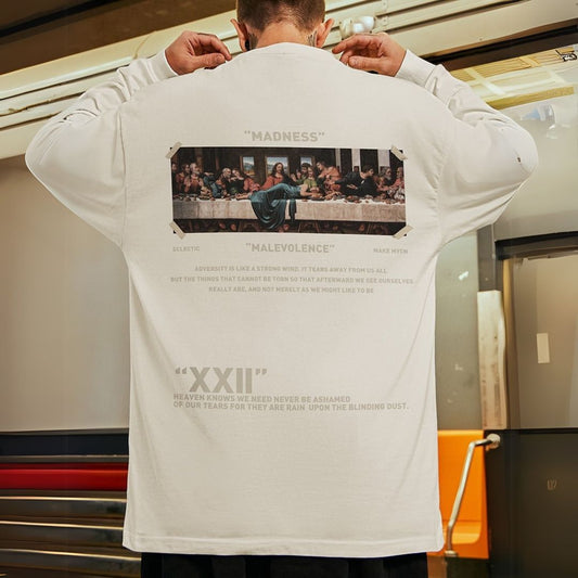 ヒップポッププリント長袖Tシャツ U2272