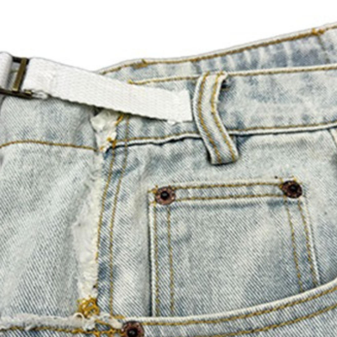 ライトウォッシュワイドデニムパンツ U2512