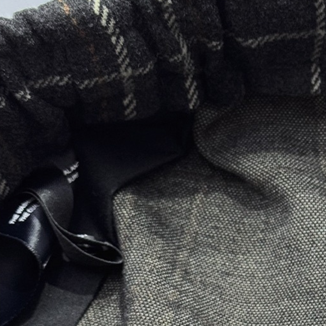 チェックワイドシルエットパンツ U2510