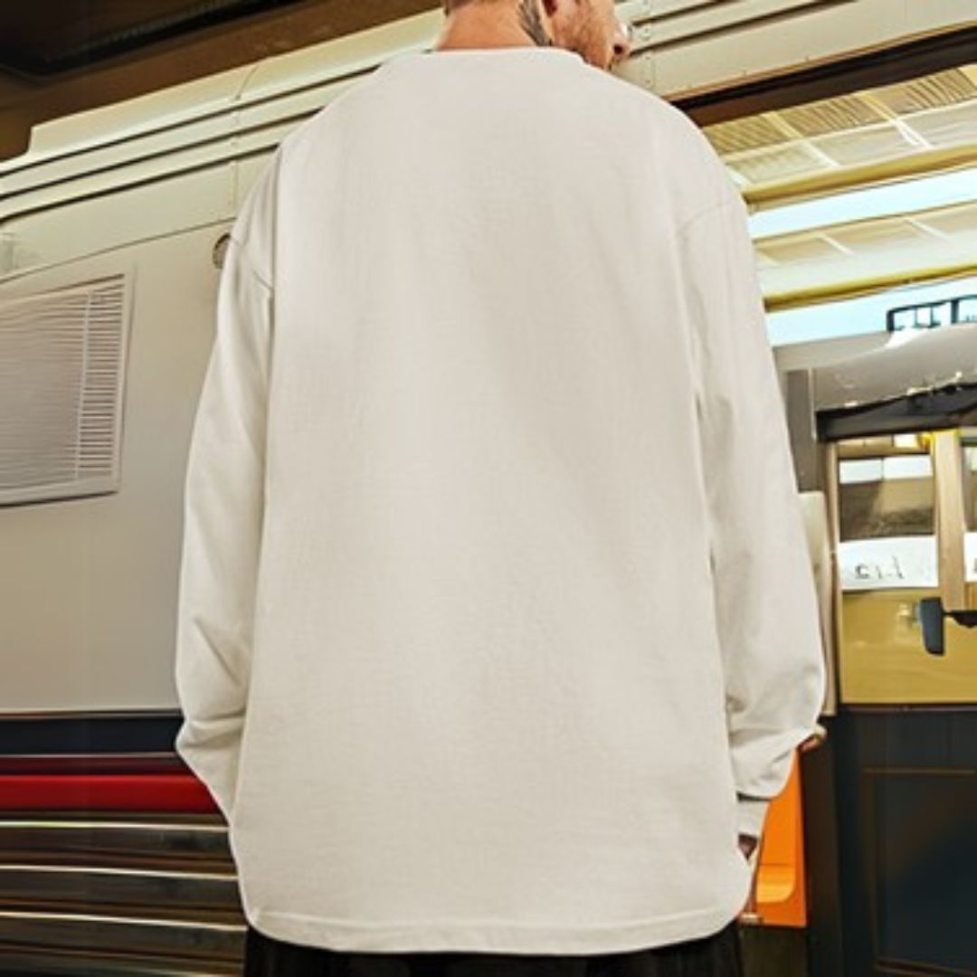 ラウンドネックプリントTシャツ U2293