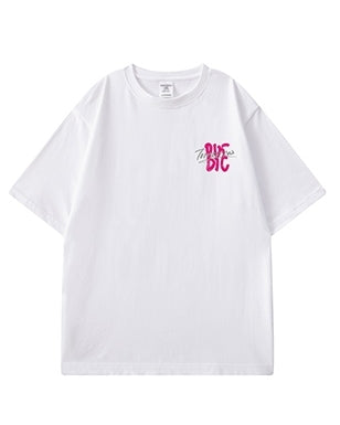 ビッグタイポストリートメッセージ半袖Tシャツ U2499