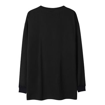 ストライプラウンドネック長袖Tシャツ U2292