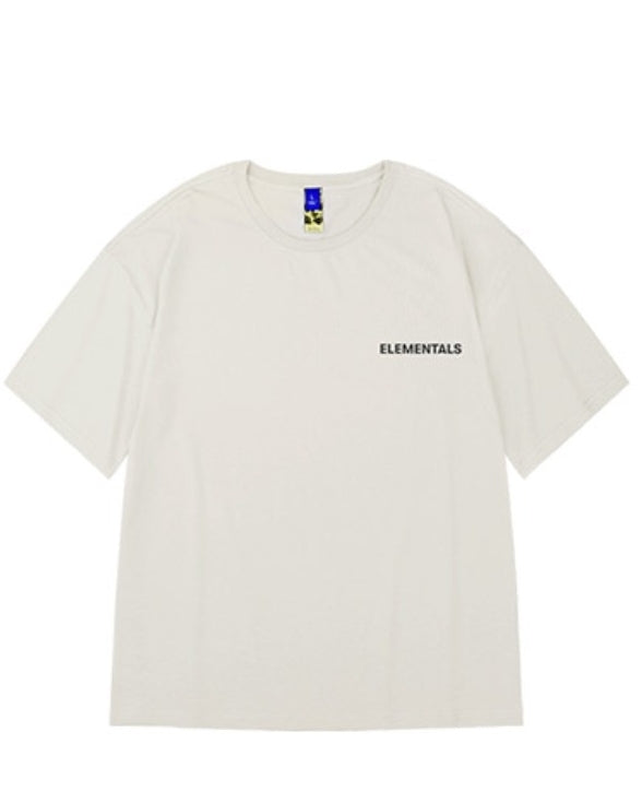 シンプルモノトーンストリート半袖Tシャツ U2298