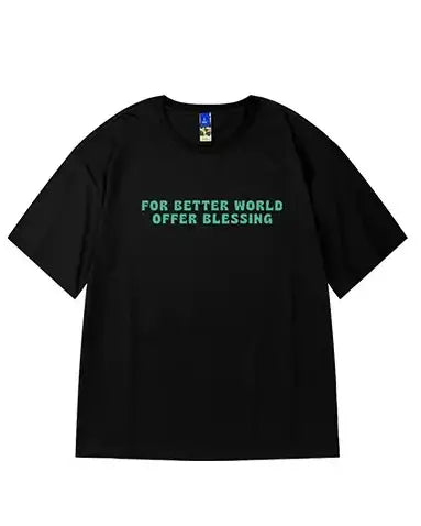 ビジュアルワードコンセプト半袖Tシャツ U2259
