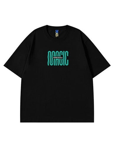 タイポディストーションプリント半袖Tシャツ U2172