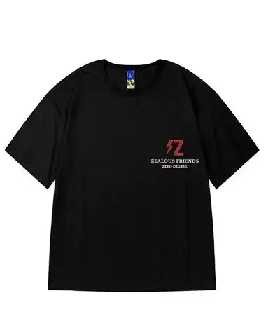 ボルテージグラフィックバックプリント半袖Tシャツ U2256