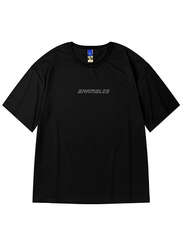 ダークストリートバックプリント半袖Tシャツ U2202