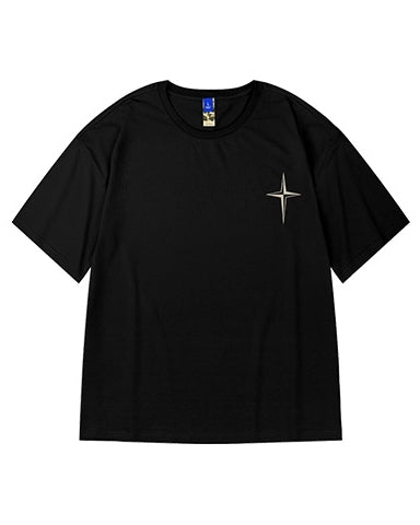 シンプルクロスモチーフ半袖Tシャツ U2155
