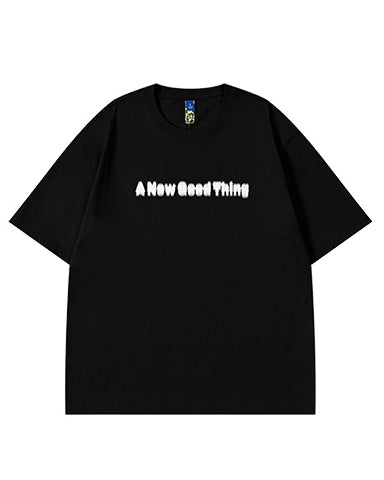 ミニマルエフェクトプリント半袖Tシャツ U2184
