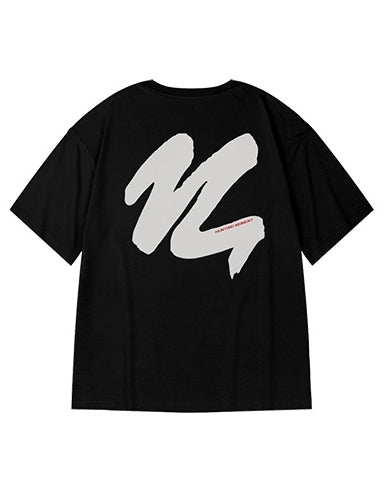 ビッグブラッシュストローク半袖Tシャツ U2199