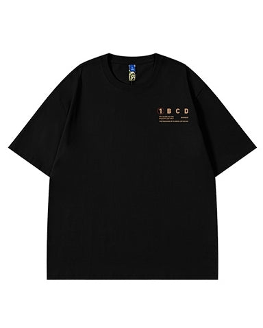 ナンバーアンドレターズデザイン半袖Tシャツ U2133