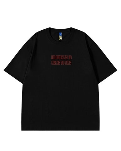 アーチロゴメッセージバックプリント半袖Tシャツ U2135
