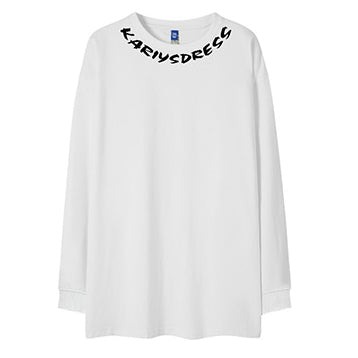 ネックラインデザイン長袖Tシャツ U2289