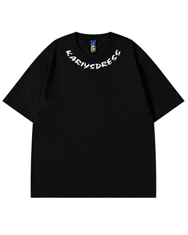 ネックロゴアーチデザイン半袖Tシャツ U2160