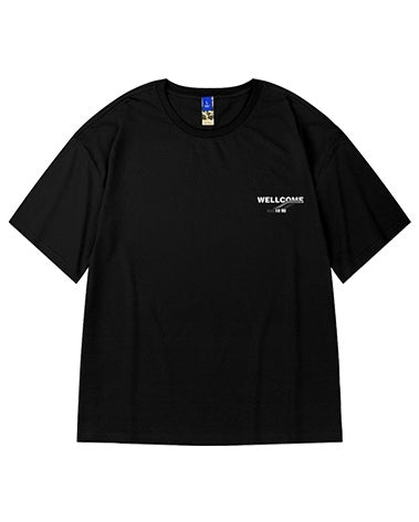グラフィックウェーブロゴバックプリント半袖Tシャツ U2161