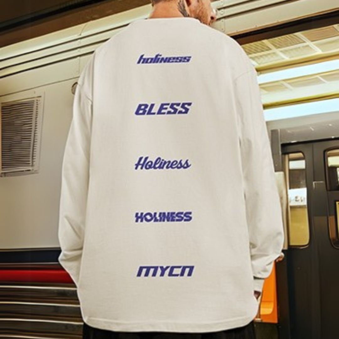 バックワードクール長袖Tシャツ U2278