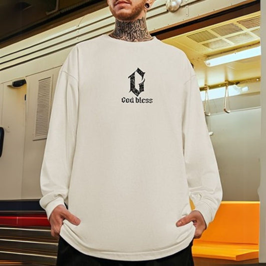 フロントポイントデザイン長袖Tシャツ U2284