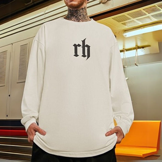 フロントポイントデザイン長袖Tシャツ U2277