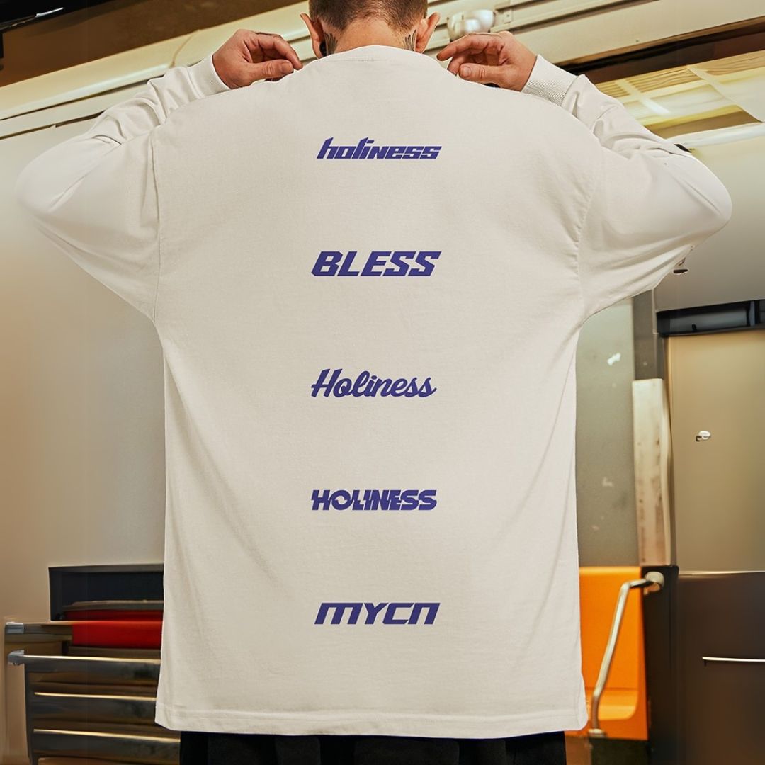 バックワードクール長袖Tシャツ U2278